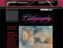 Tablet Screenshot of carolhickscalligraphy.com